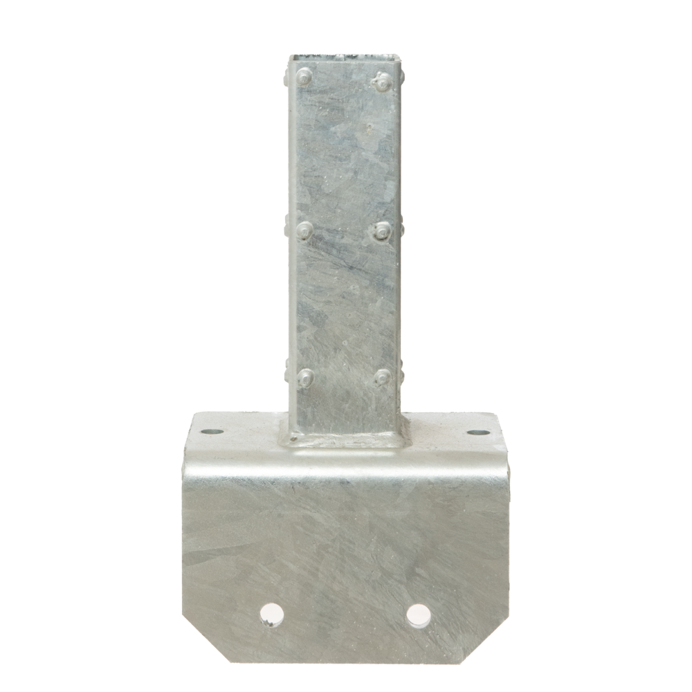 Winkelfußplatte für Türpfosten 120mm x 128mm x 200mm