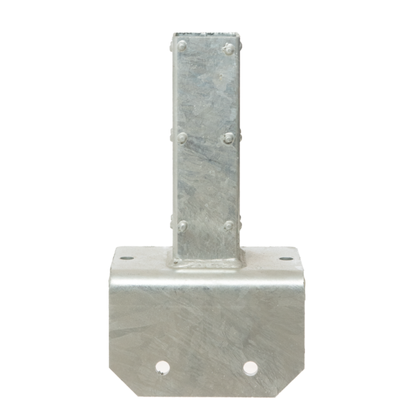 Winkelfußplatte für Türpfosten 120mm x 128mm x 200mm