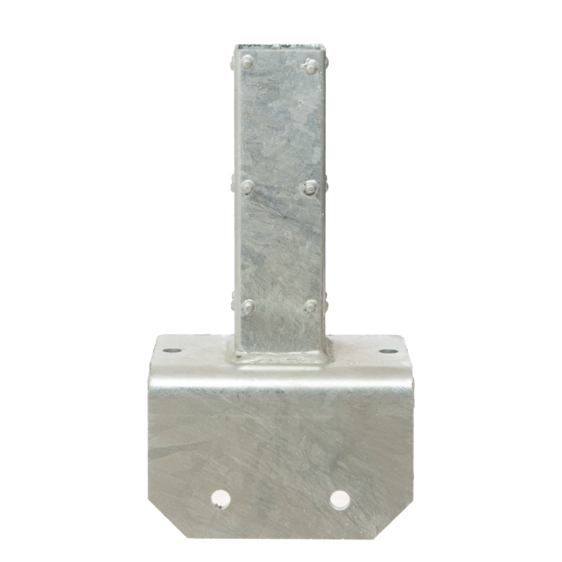 Winkelfußplatte für Türpfosten 120mm x 128mm x 200mm