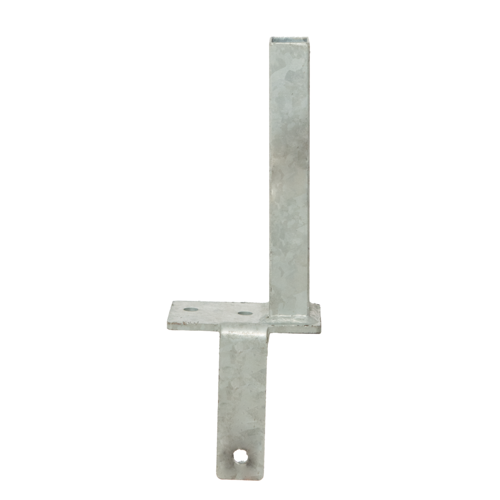 Winkelfußplatte einseitig versetzt rechts 130mm x 80mm
