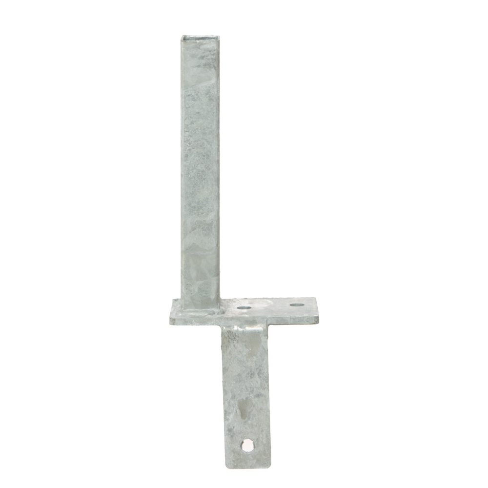 Winkelfußplatte einseitig versetzt links 130mm x 80mm