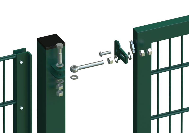 Gartentor Hesto VARIO 1,25 m | moosgrün