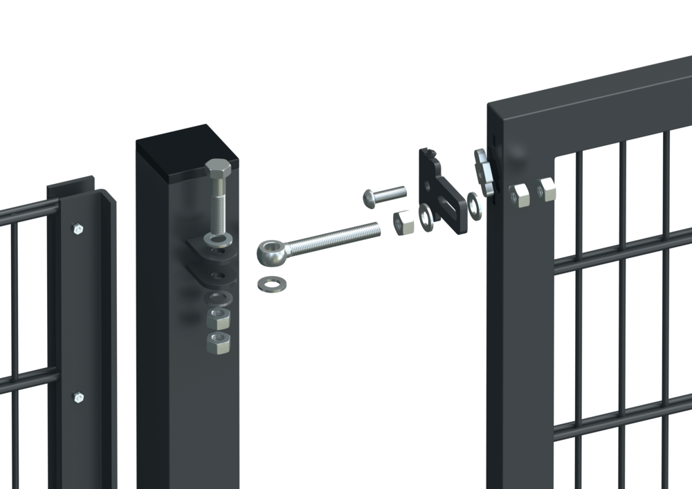 Gartentor Hesto VARIO 1,25 m | anthrazit