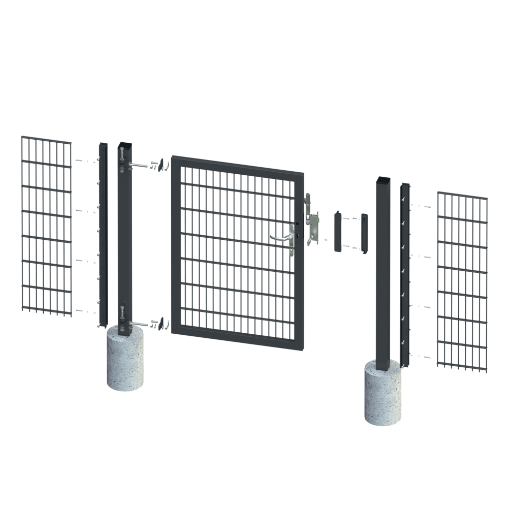 Gartentor Hesto VARIO 1,25 m | anthrazit