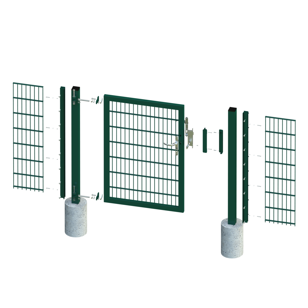 Zauntür Hesto VARIO 1,00 m | moosgrün