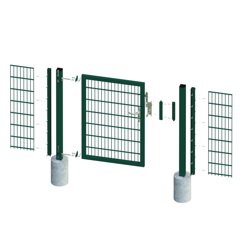 Gartentor Hesto VARIO 1,25 m | moosgrün