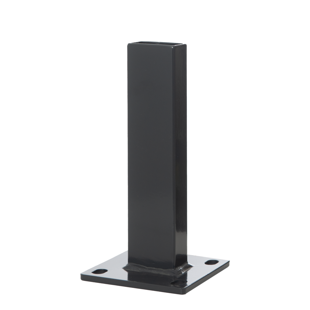 Fußplatte 120mm x 120mm für R-fit Zaunpfosten RAL 7016