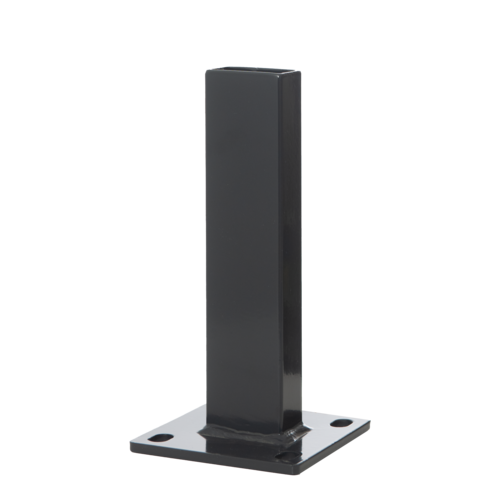 Fußplatte 120mm x 120mm für R-fit Zaunpfosten RAL 7016