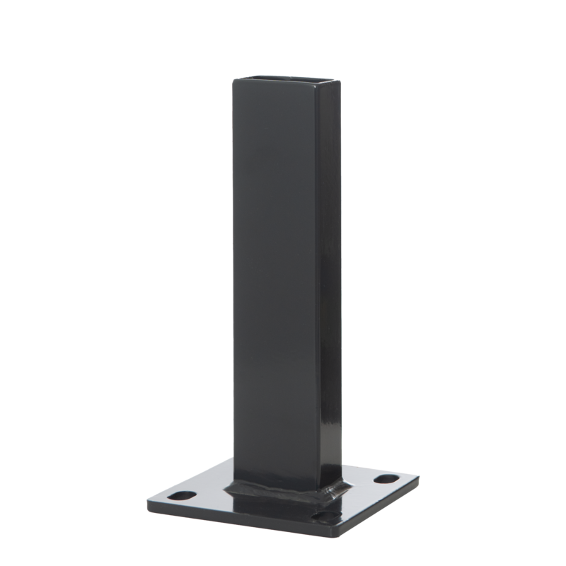Fußplatte 120mm x 120mm für R-fit Zaunpfosten RAL 7016